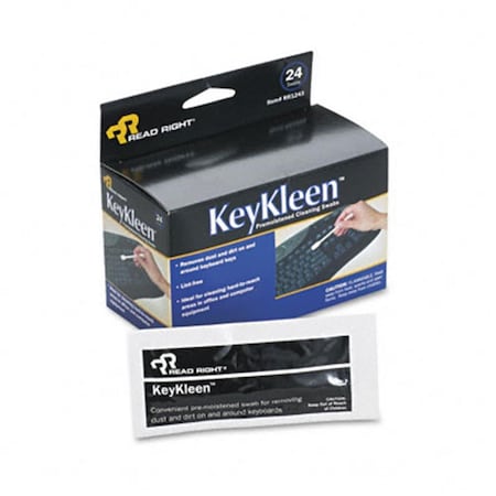 Read Right Read Right RR1243 KeyKleen Keyboard Cleaner Swabs  24/box RR1243